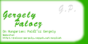 gergely palocz business card